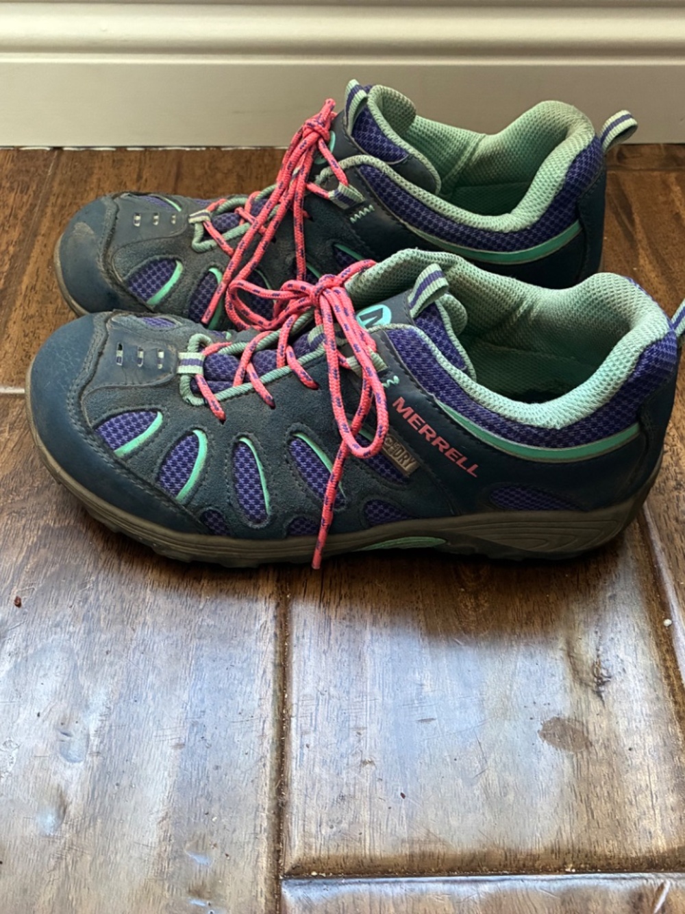 Merrell Chameleon Waterproof Hiking Shoes Girls sz 4 Outdoors Granola Girl